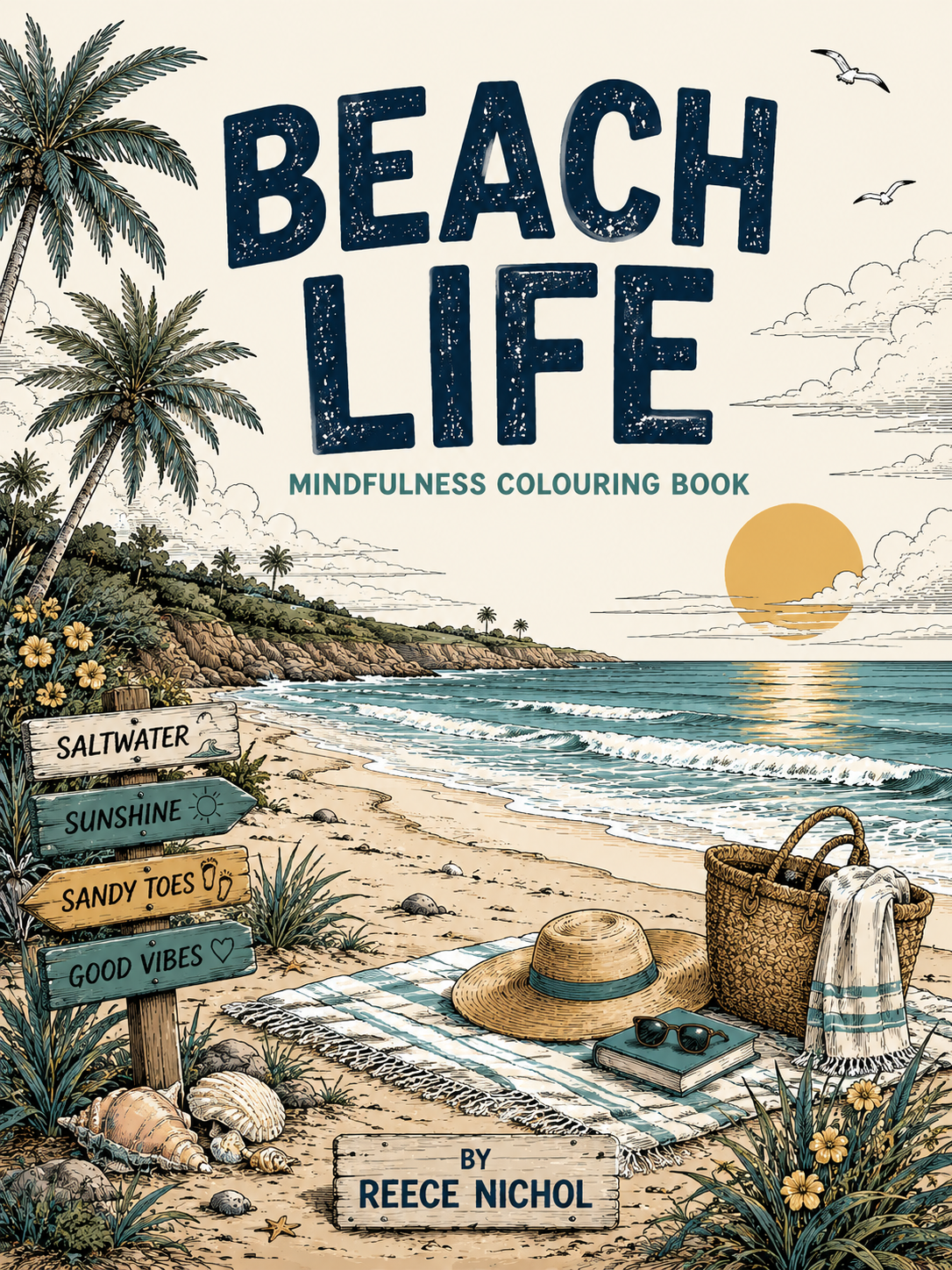 Beach Lift: A Mindfulness Colouring Book