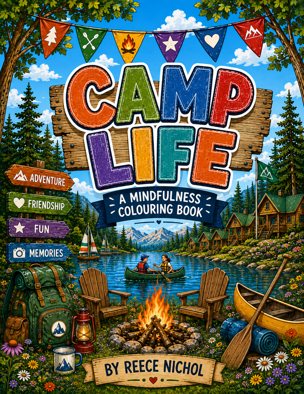 Camp Life: A Mindfulness Colouring Book