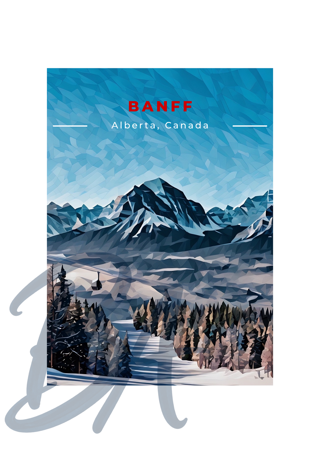 Banff Ski Print