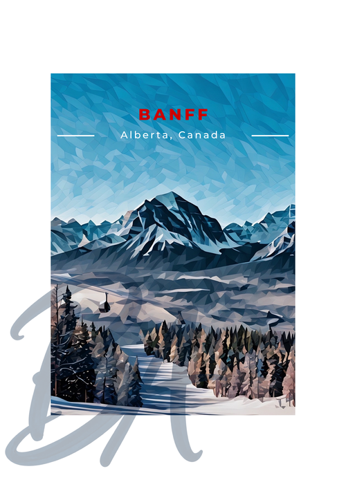 Banff Ski Print