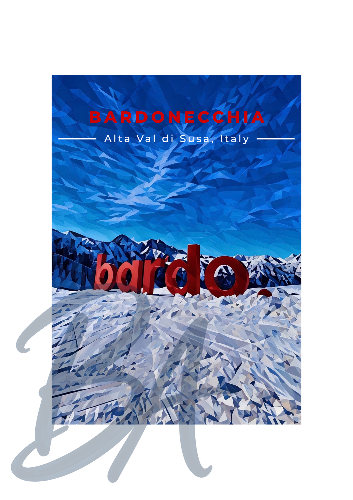 Bardonecchia Ski Print - Digital PDF Download