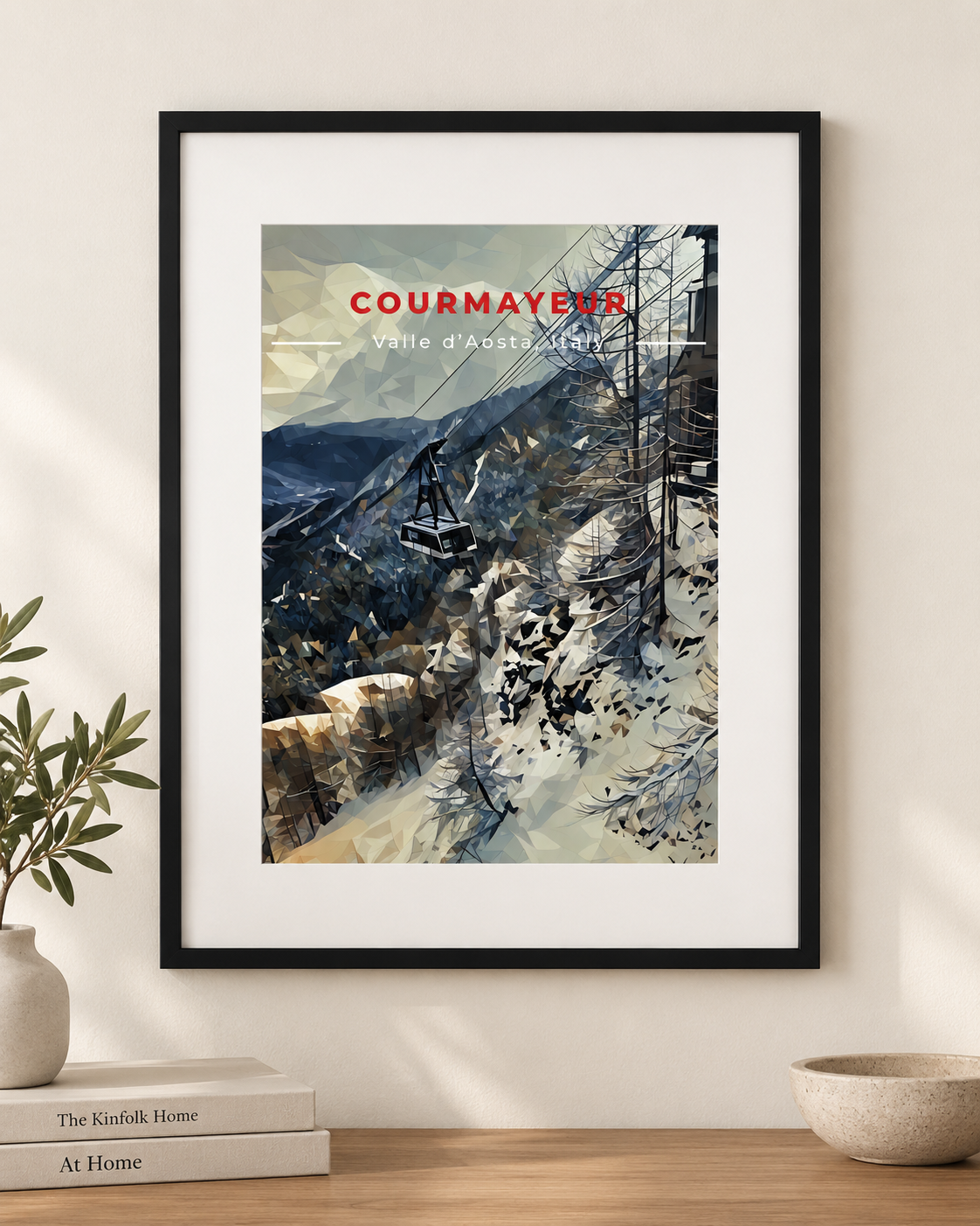 Courmayeur Ski Print - Digital PDF Download