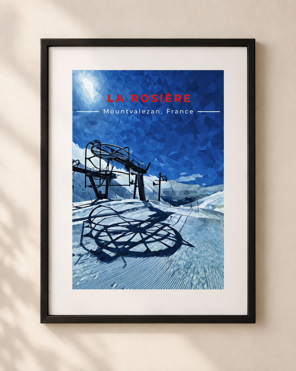 La Rossiere Ski Print