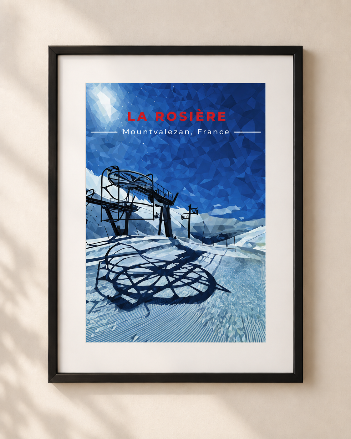 La Rossiere Ski Print