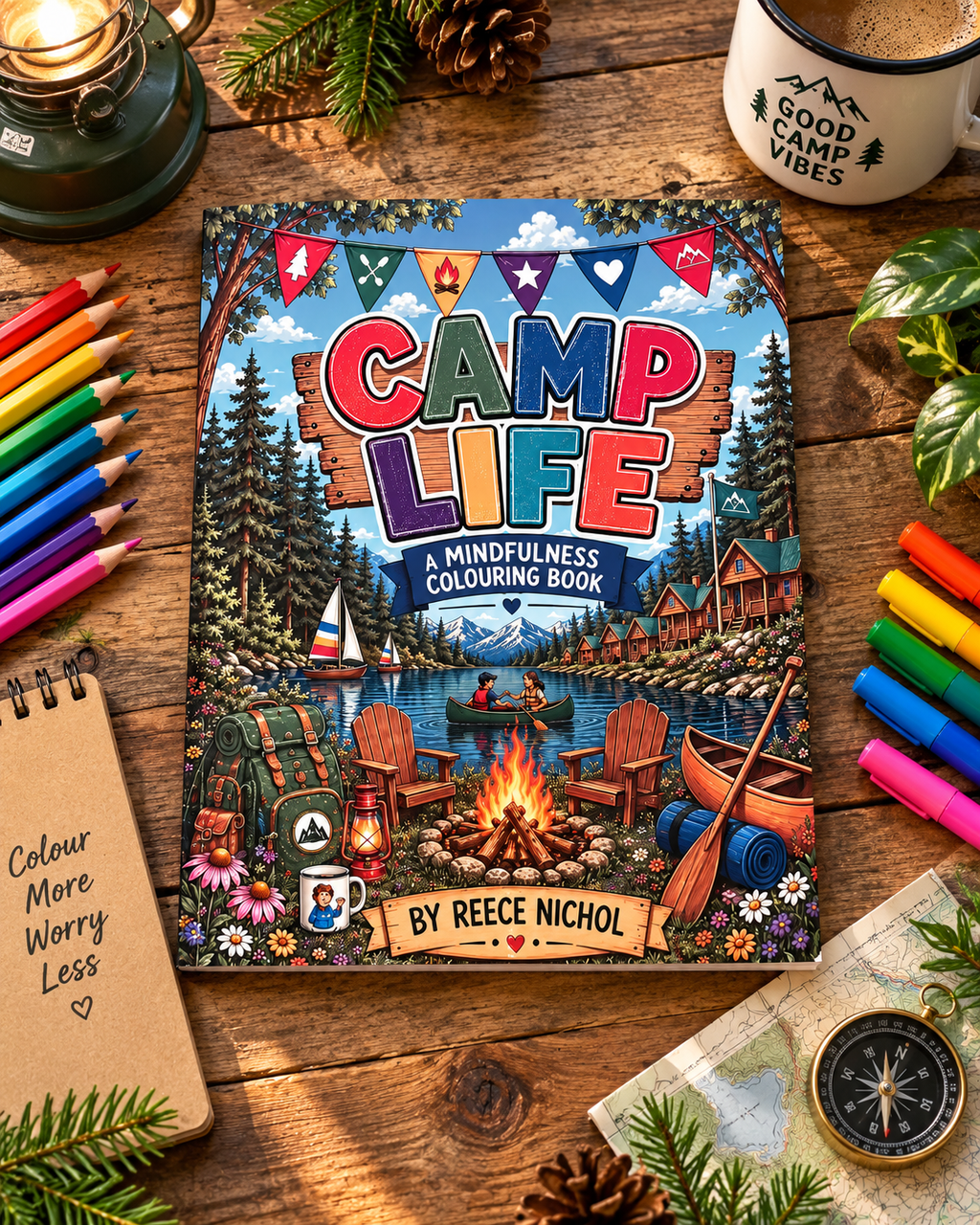 Camp Life: A Mindfulness Colouring Book