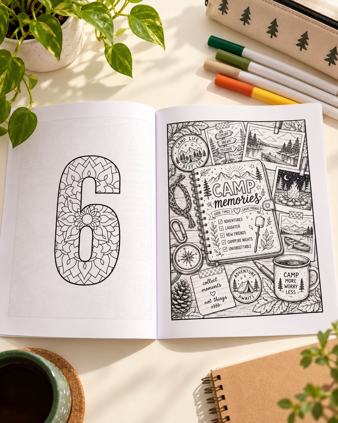 Camp Life: A Mindfulness Colouring Book