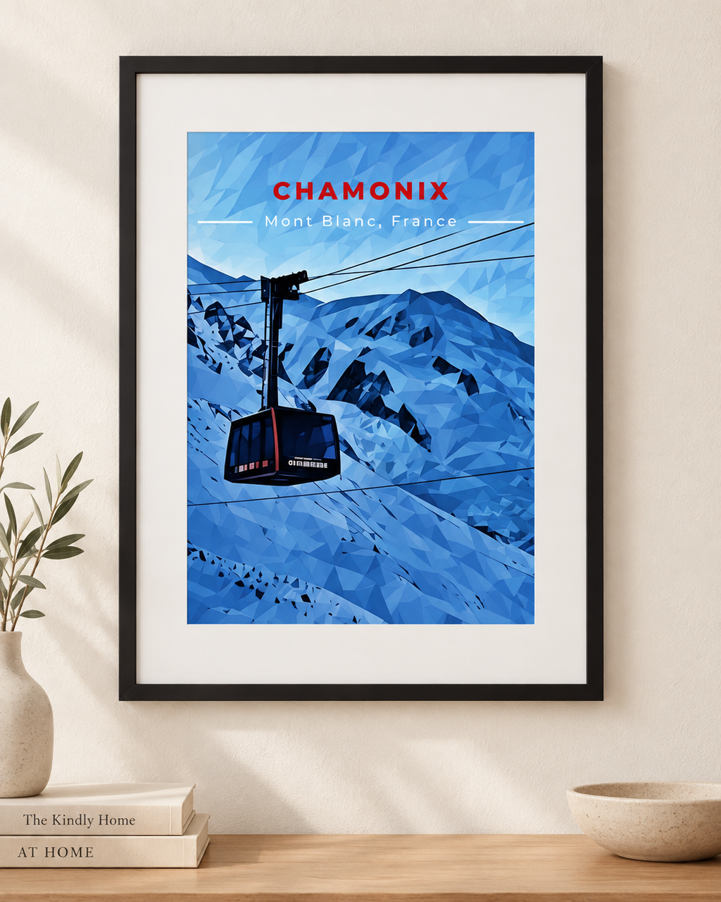 Chamonix Ski Print