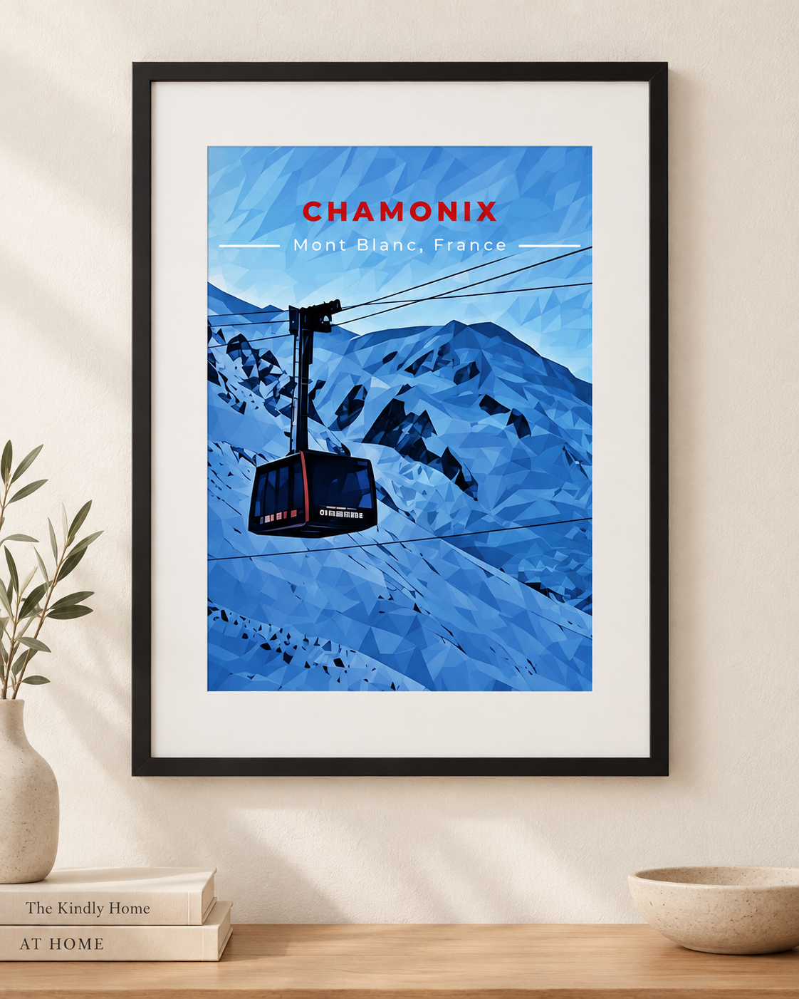 Chamonix Ski Print