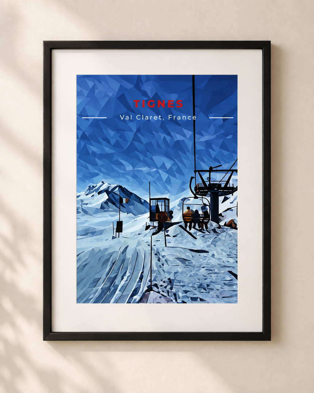 Tignes Ski Print