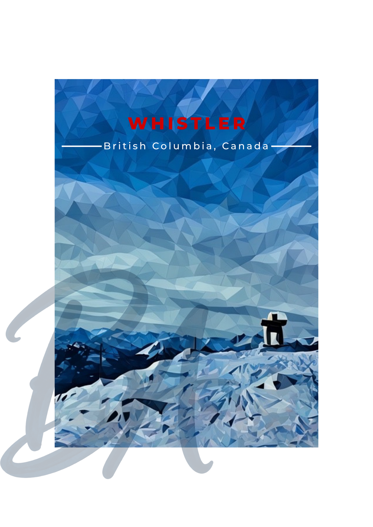 Whistler Ski Print